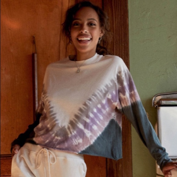Daydreamer Tops - Daydreamer Long Sleeve Tie Dyed Sweater/Shirt
